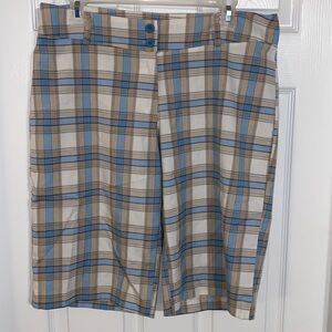 Canzone Plaid Golf Performance Active Wear Athletic Shorts